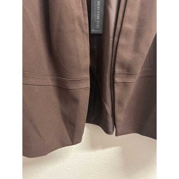 NWT Lane Bryant Hook Eye Tailored Brown Business Career Blazer $99 MSRP size 22 - Picture 7 of 10
